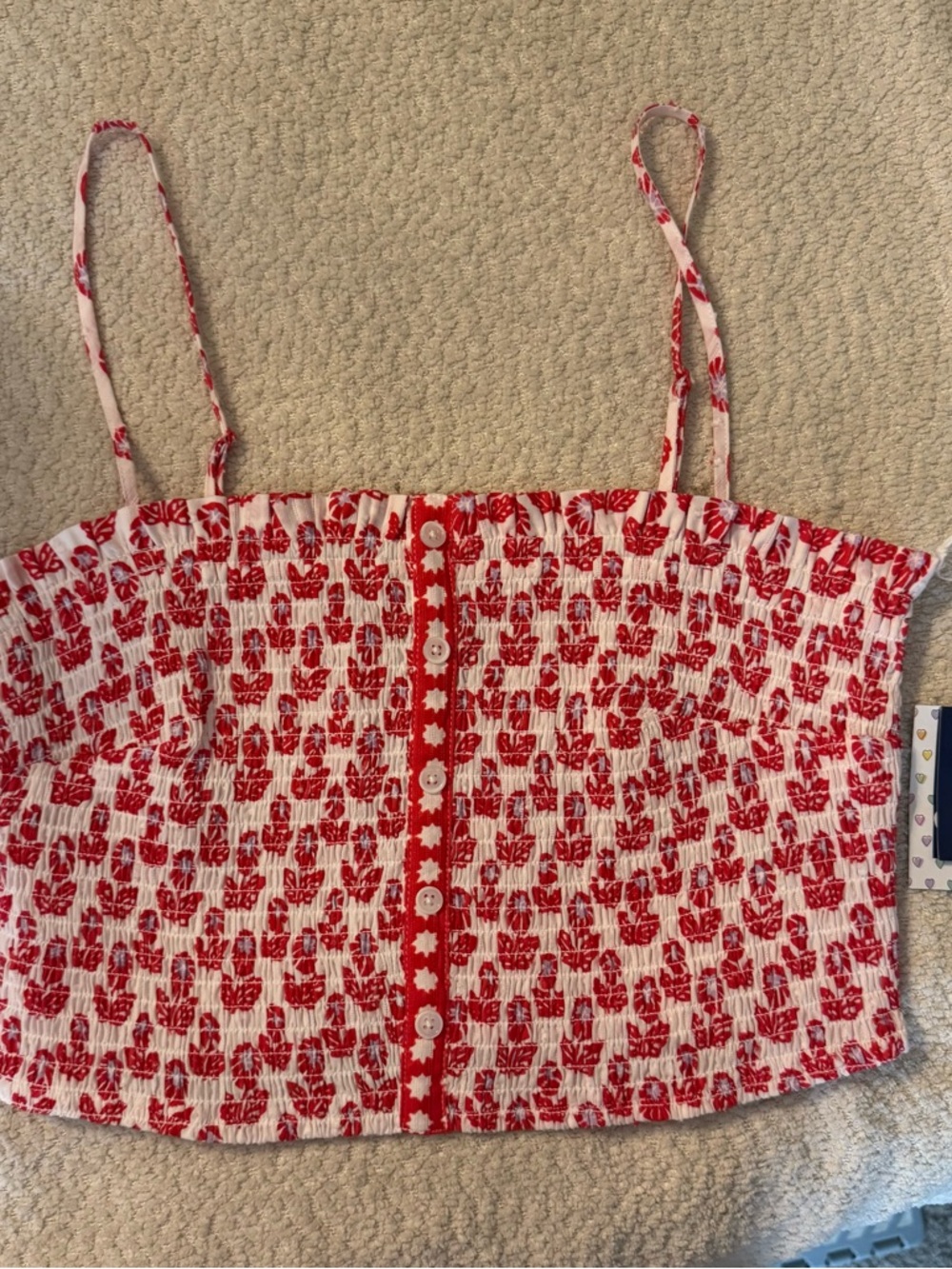 Roller Rabbit x Target Women's Floral Smocked Peplum Tank
Top, M